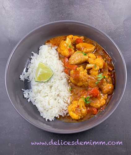 Curry de Madras au poulet - Les Délices de Mimm