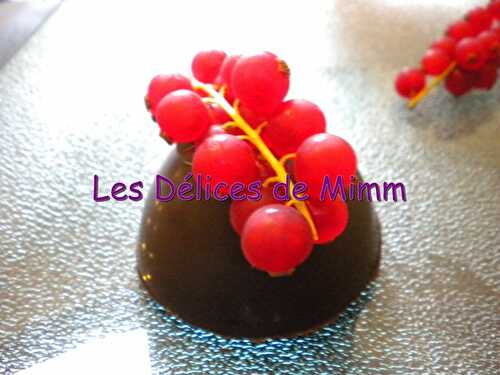 Dôme aux 2 chocolats et fraise