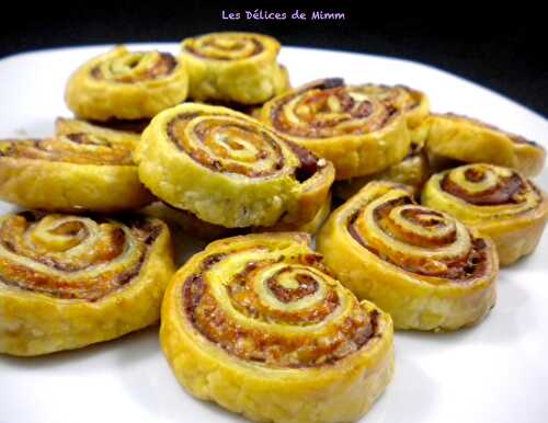 Escargots feuilletés au pesto et jambon de Parme pour l'apéro