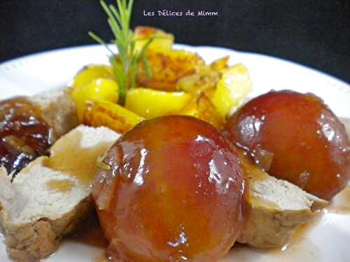 Filet mignon aux prunes, miel et romarin - Les Délices de Mimm