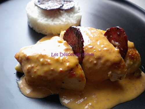 Filets de poulet à la crème de Chorizo