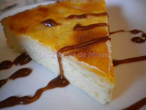 Flan pâtissier sans pâte de Christophe Michalak et sa sauce aux Carambar