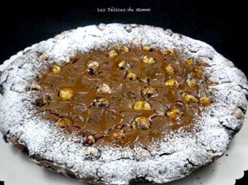 Fondant au chocolat, noisettes et caramel au beurre salé (sans gluten)