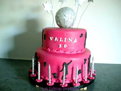 Gâteau disco pour les 10 ans de Valina - Les Délices de Mimm