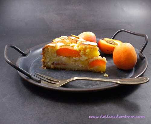 Gâteau fondant aux amandes et aux abricots