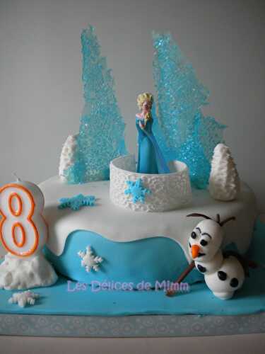 Gâteau La reine des neiges (Frozen cake)