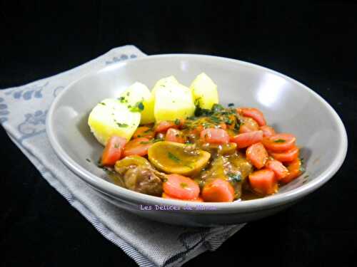 Jarret de veau au miel et aux carottes (Cookéo ou pas)