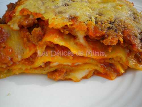 Lasagne bolognaise aux 4 fromages