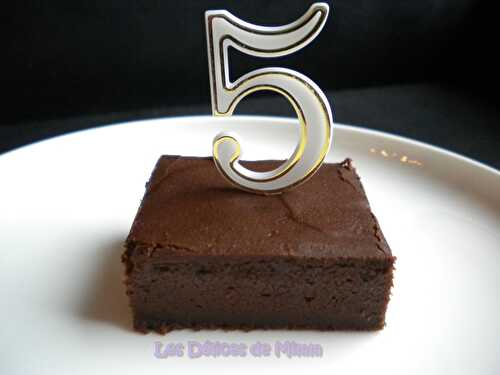 Le gâteau au chocolat et au mascarpone de Cyril Lignac pour les 5 ans de mon blog