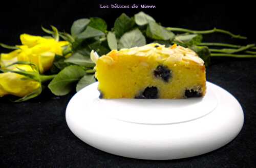 Le super fondant aux amandes et aux myrtilles