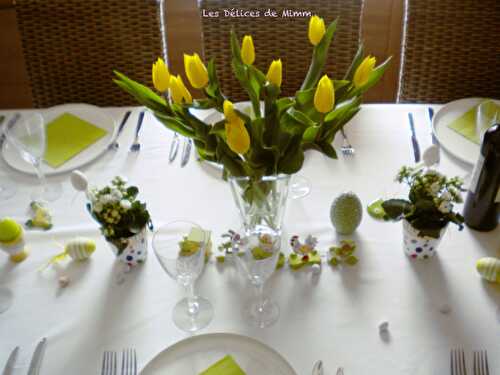Ma table de Pâques Green Lemon et mon menu de Pâques 2019