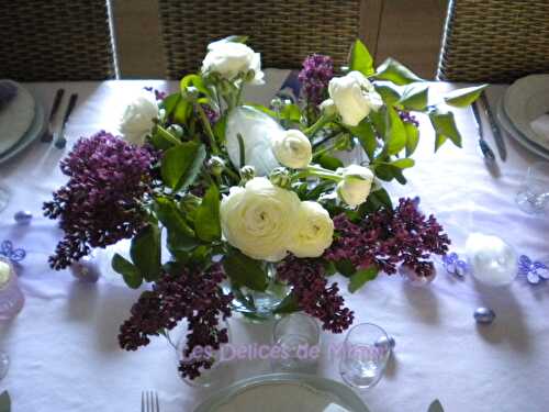 Ma table de Pâques : table poétique autour du lilas