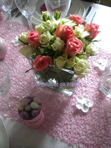Ma table de Pâques très girly en rose