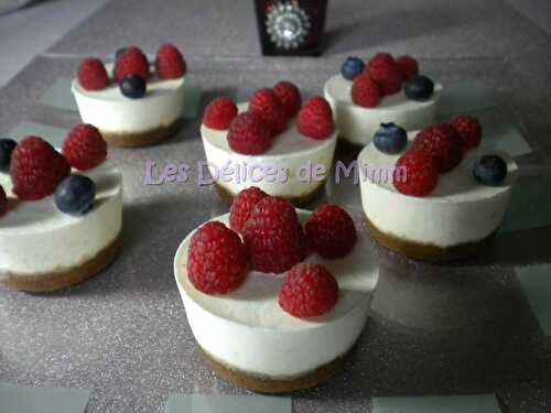 Mini cheese-cakes spéculoos et fruits rouges (sans cuisson)