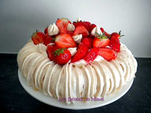 Pavlova aux fraises