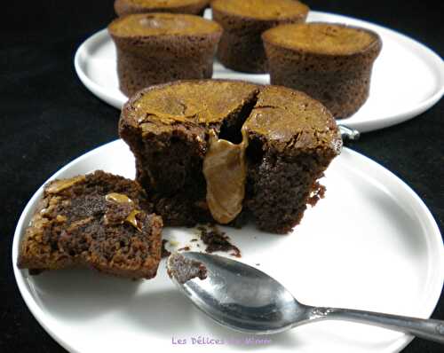 Petit fondant au chocolat, cœur coulant praliné