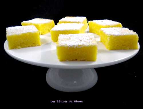 Petits carrés fondants au citron