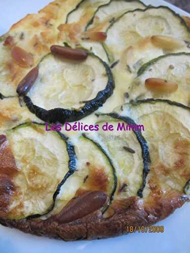 Petits flans aux courgettes et aux pignons