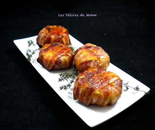 Petits gâteaux de pommes de terre au lard fumé