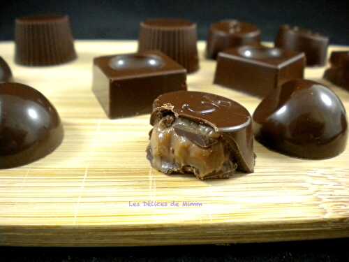 Pralines au caramel (chocolats fourrés)