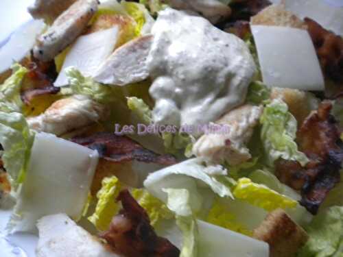 Salade César et sa sauce vinaigrette - Les Délices de Mimm