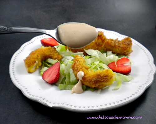 Salade de crevettes panées et sauce cocktail rapide - Les Délices de Mimm