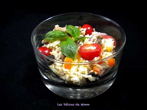 Salade de riz façon niçoise