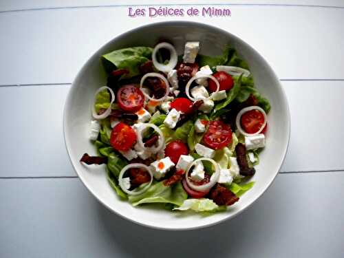 Salade feta et ventrêche croustillante