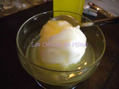 Sorbet citron au limoncello