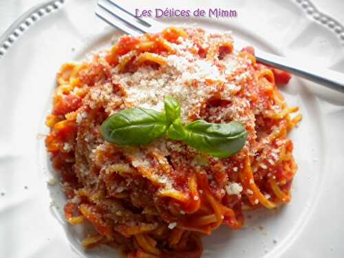 Spaghetti all'amatriciana - Les Délices de Mimm