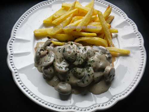 Steak aux champignons