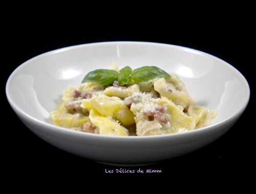 Tortellini aux lardons et champignons