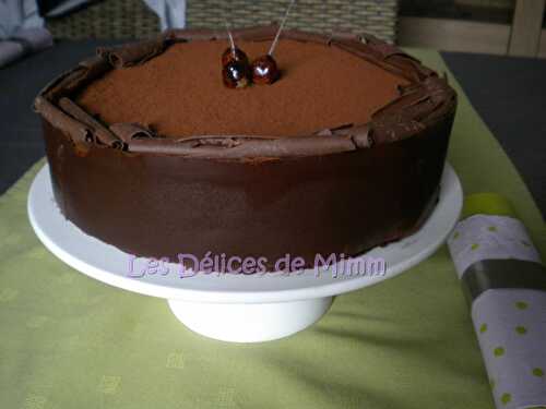 Un gâteau tout chocolat