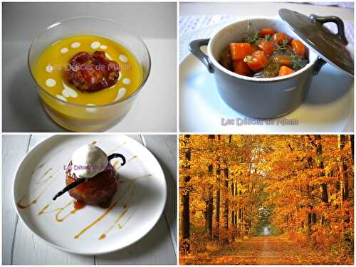 Un menu pour ce week-end : l'automne s'installe..