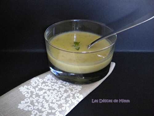 Velouté de concombre à la menthe