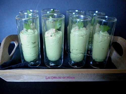 Verrine de Mousse d’avocat et de truite fumée