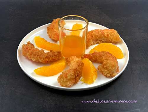 Crevettes croustillantes au caramel d’orange