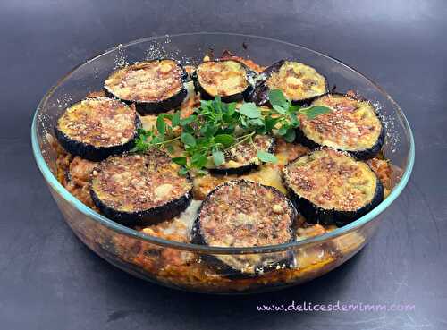 Gratin d’aubergines à la viande