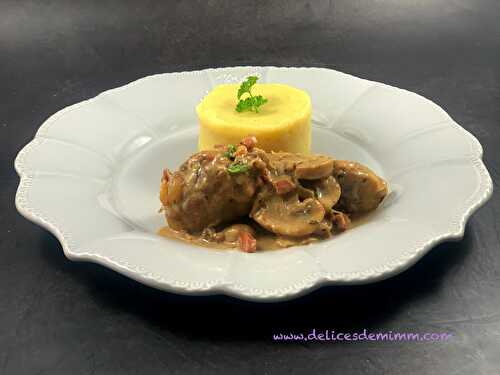 Poulet au cidre et aux champignons (au Cookeo ou sans)