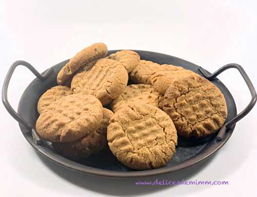 Cookies au beurre de cacahuètes en 3 ingrédients seulement
