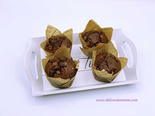 Muffins moelleux aux 2 chocolats
