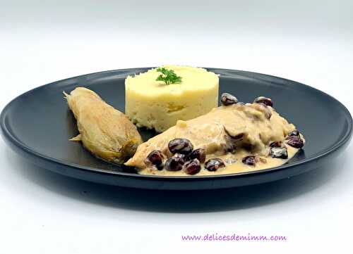 Aiguillettes de dinde au Prosecco et aux cranberries
