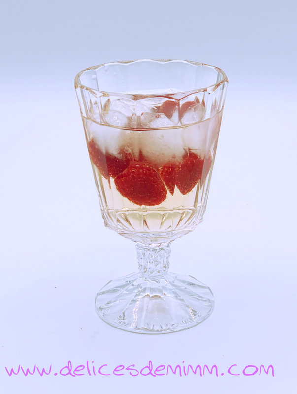 Sangria rose aux framboises