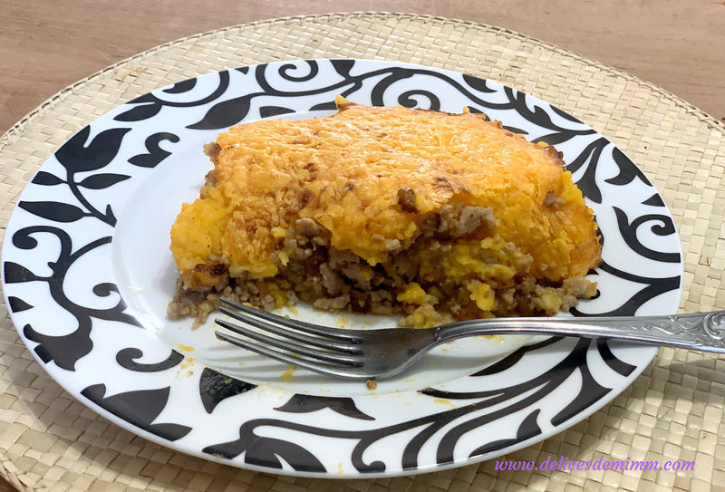 Hachis Parmentier à la courge butternut et au cheddar