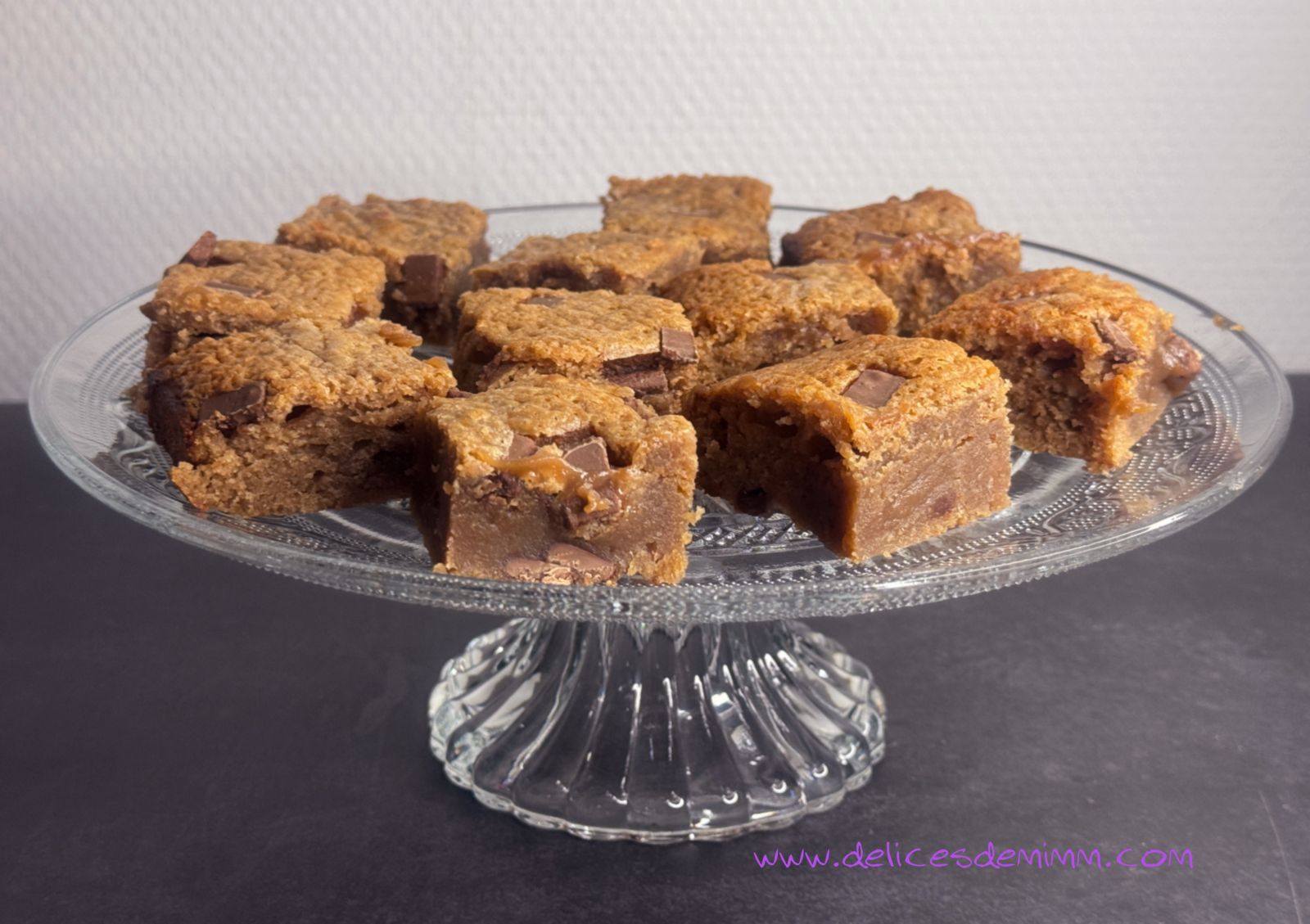 Brownies fondants au chocolat praliné