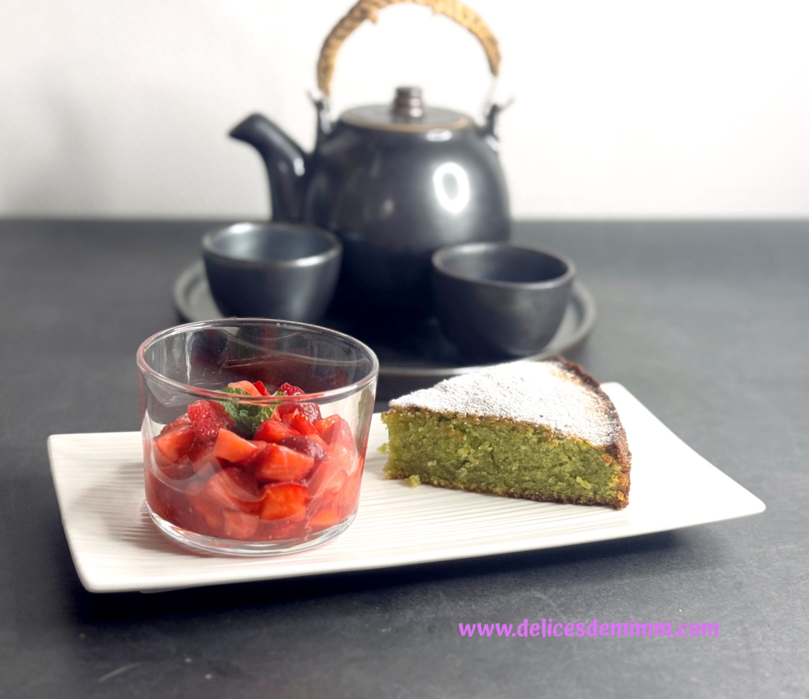 Moelleux fondant à la pistache