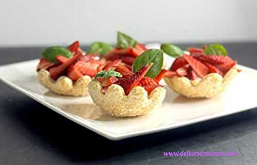 Tulipes feuilletées aux fraises