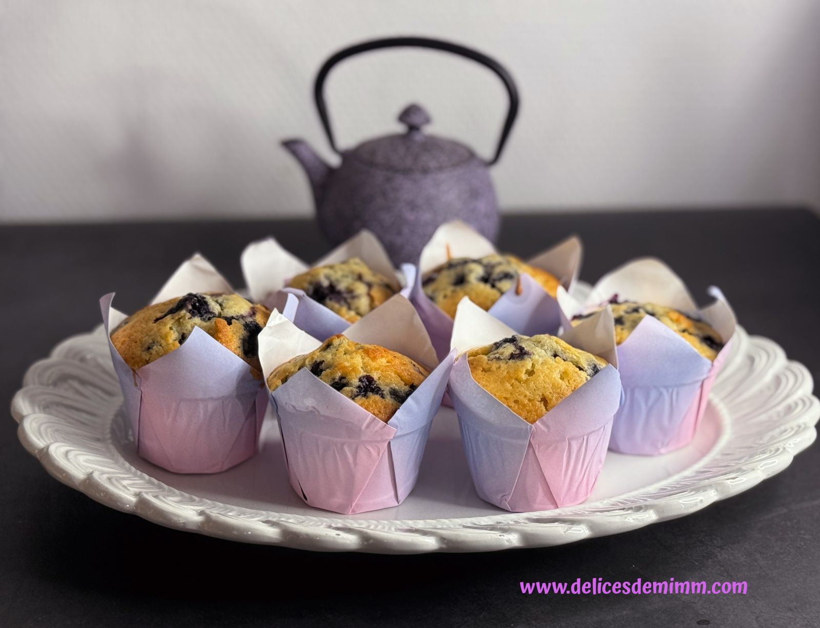 Muffins moelleux aux myrtilles
