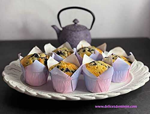 Muffins moelleux aux myrtilles