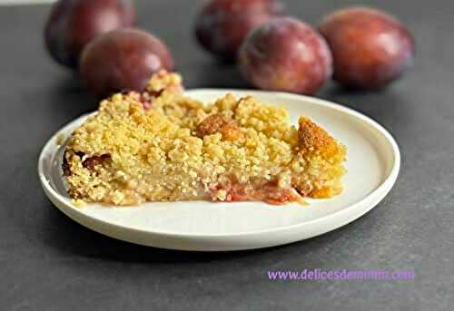 Gâteau crumble aux prunes
